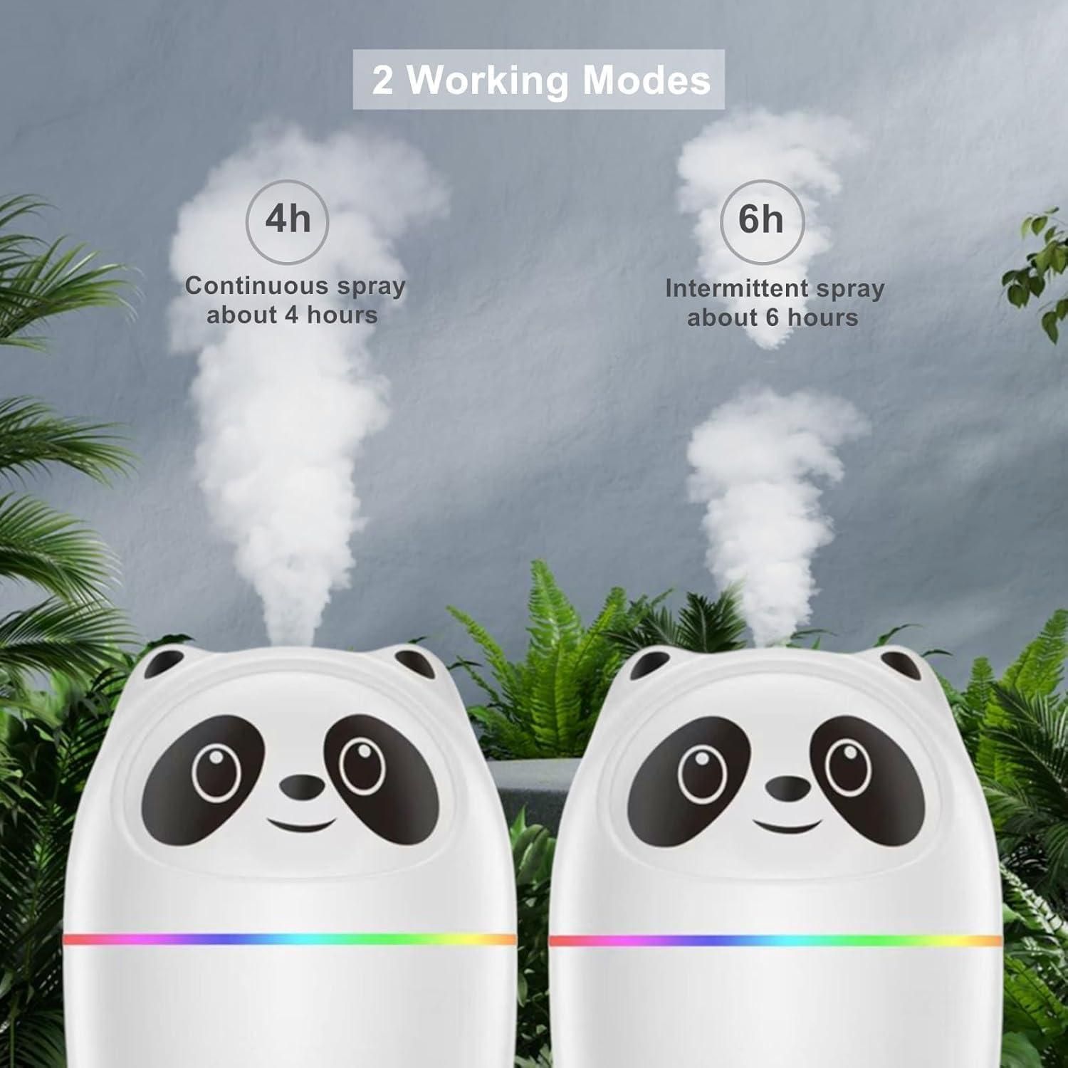 Panda cool mist Humidifier with 7-Color Night Ligh